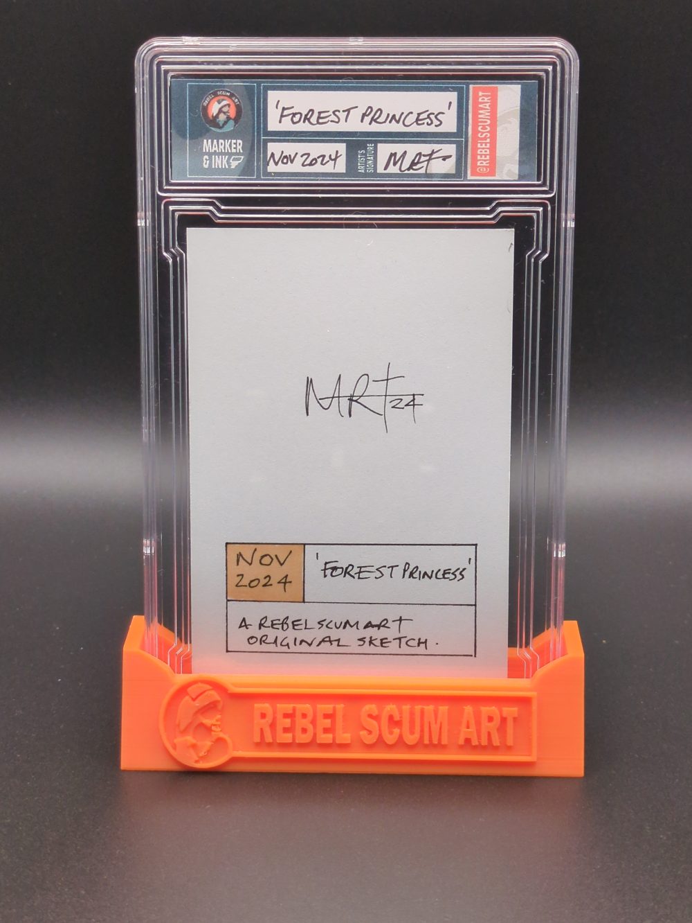 Princess Leia sketch card - Image 2