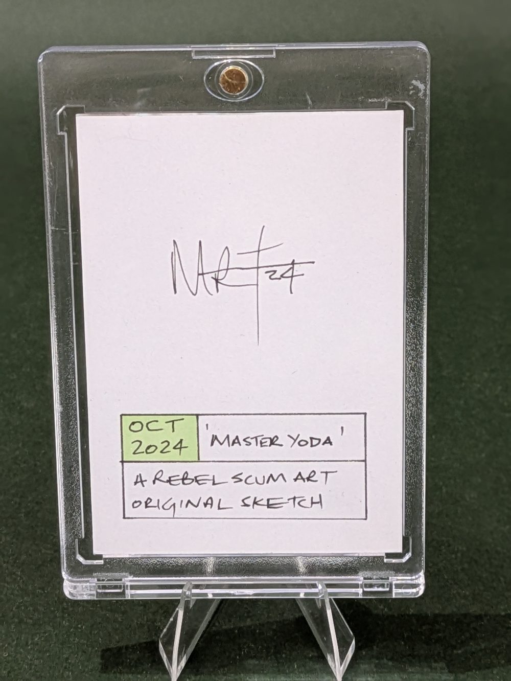 Yoda sketch card - Image 3