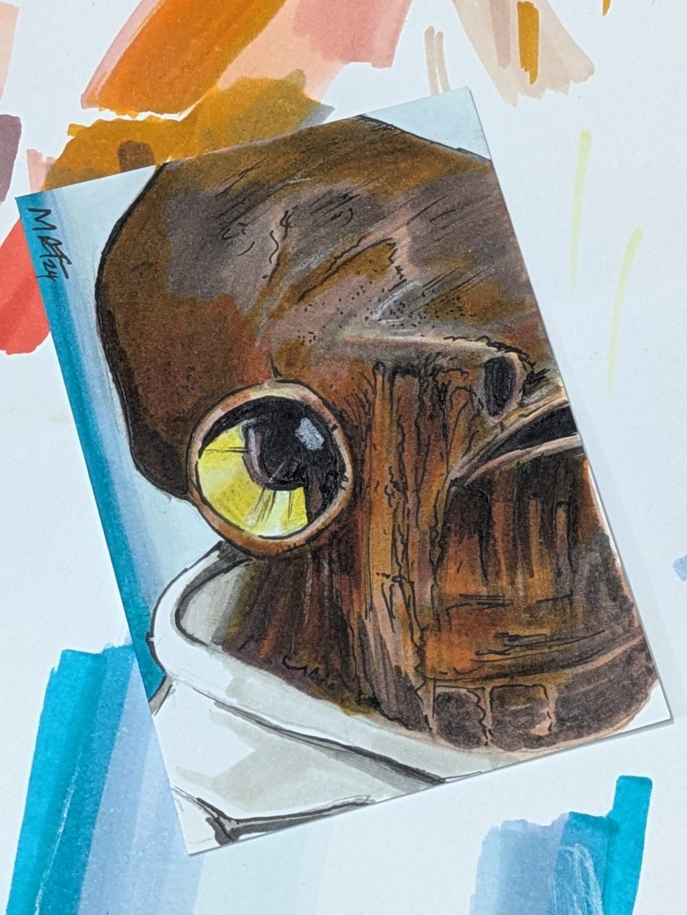 Admiral Ackbar sketch card - Image 3