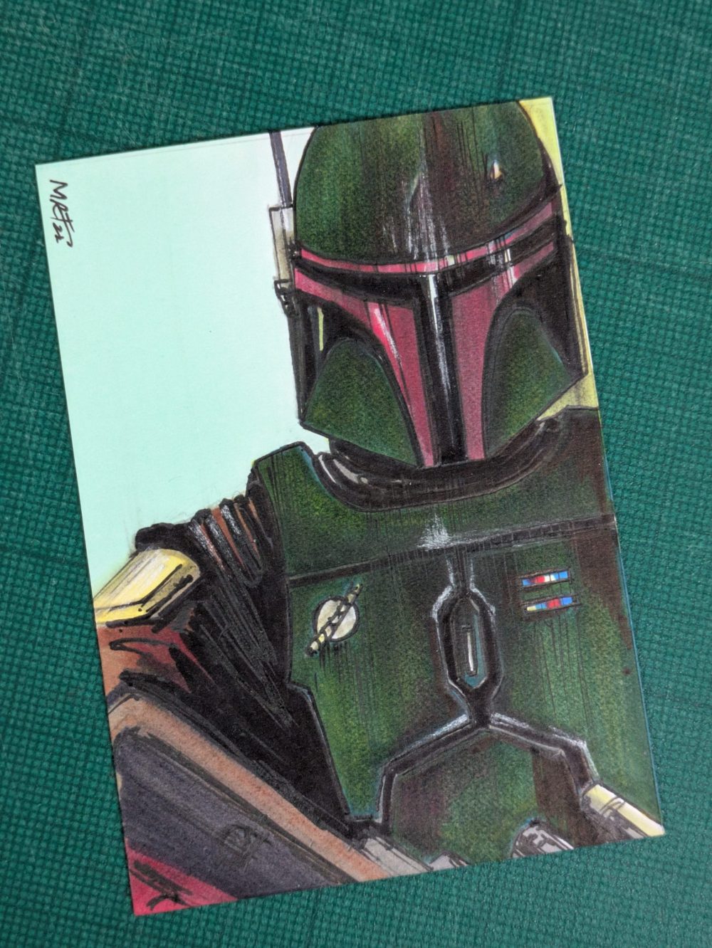 Boba Fett sketch card - Image 3