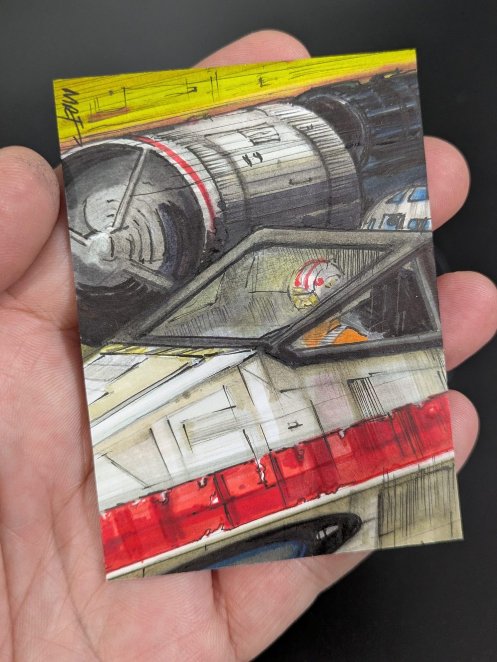 Luke Skywalker sketch card - Image 3