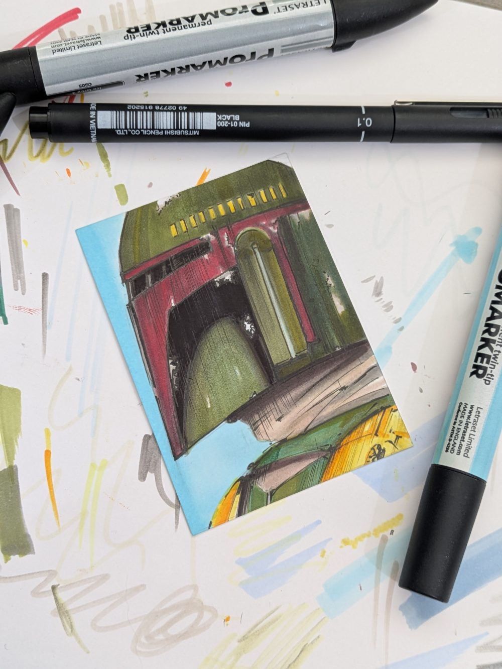 Boba Fett sketch card - Image 4