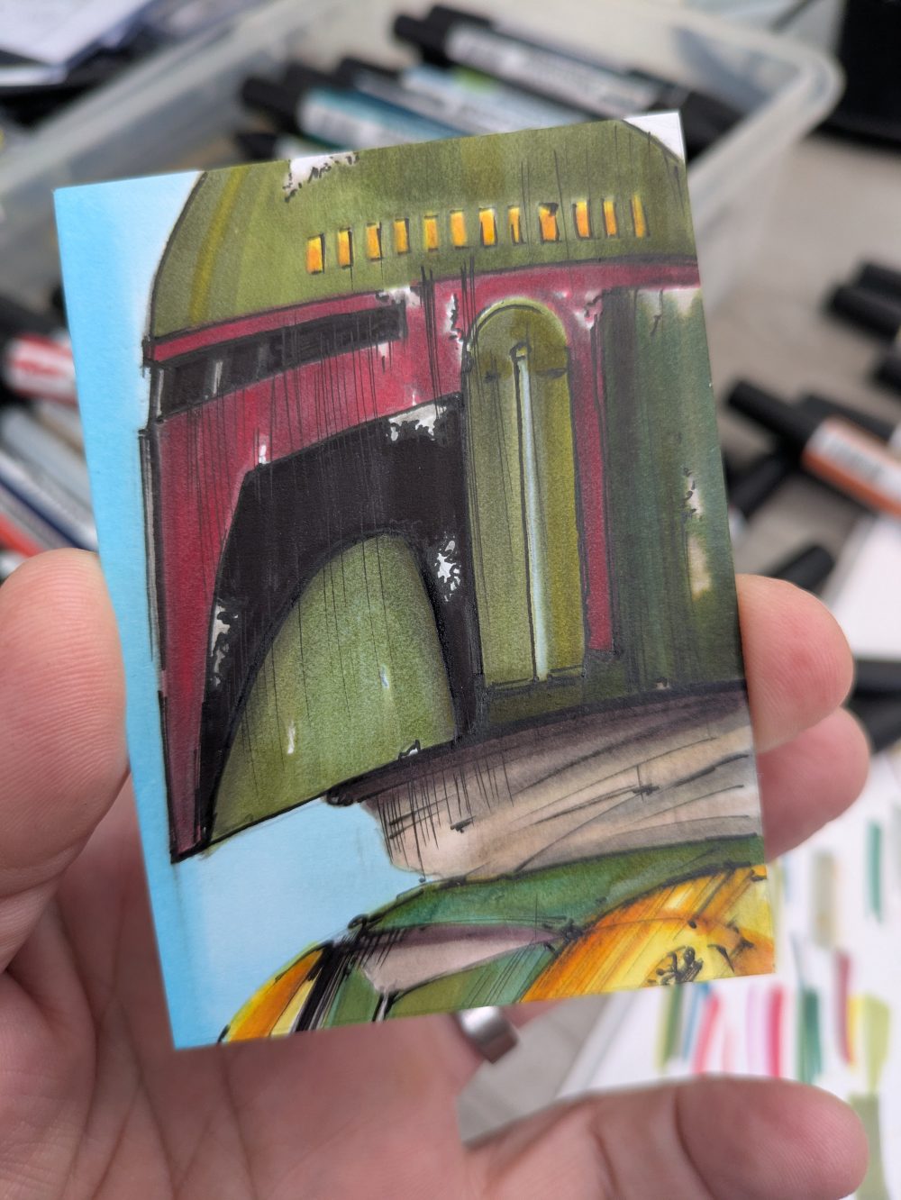Boba Fett sketch card - Image 3