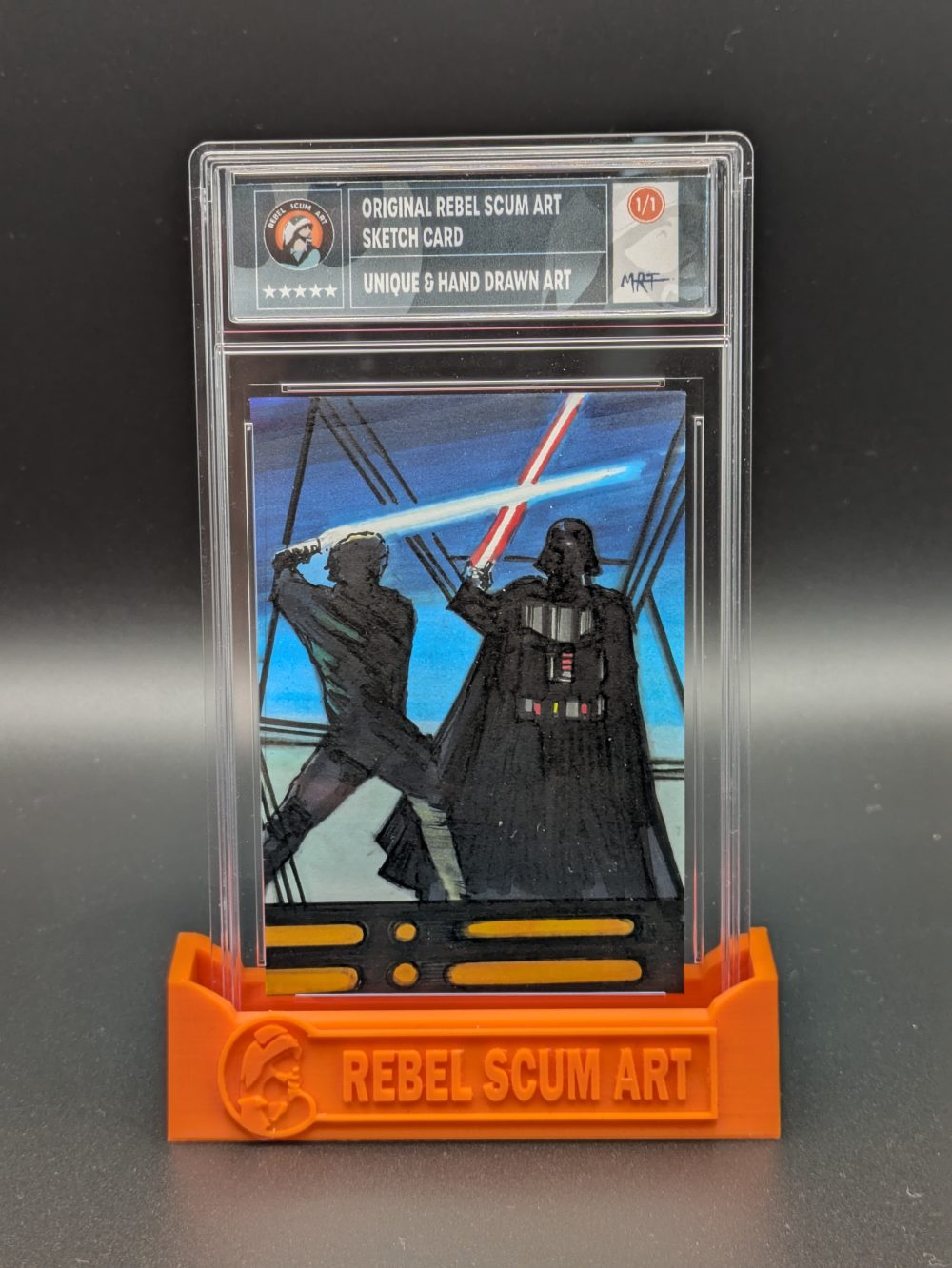 Vader & Luke Duel sketch card - Image 3
